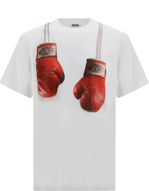 Moschino T-shirt With Trompe-l'Œil Boxing Glove Print