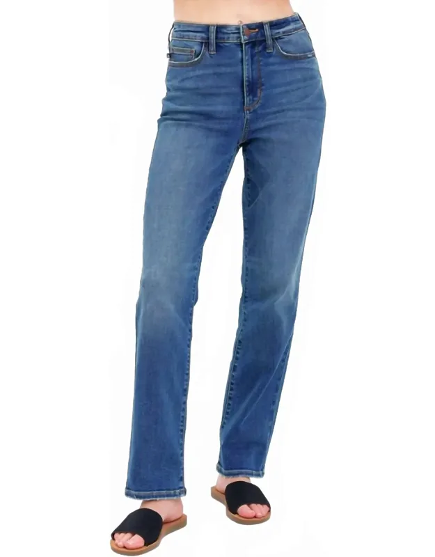 High Waist Straight Fit Jeans
