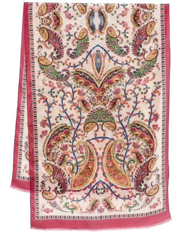 Multi-coloured Patterned Scarf
