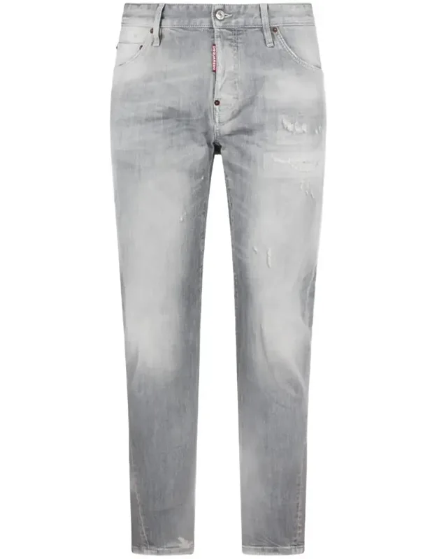 Light Grey Stretch Cotton Jeans