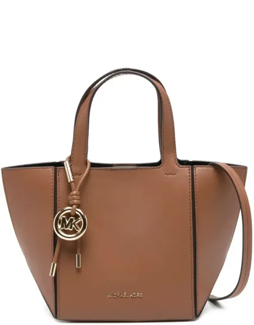 Leather Charm Tote Bag