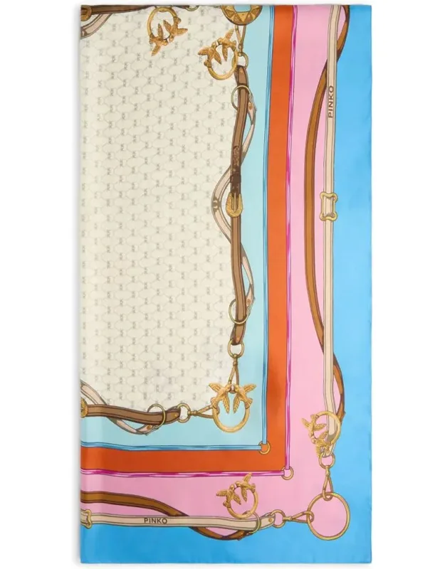 Elegant Multicolor Liberty-print Scarf