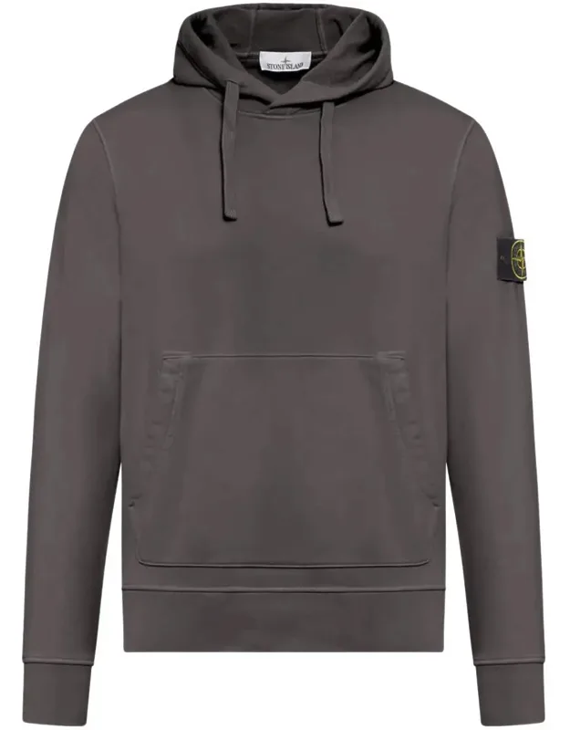 Hoodie In Cotton With Patch Logo