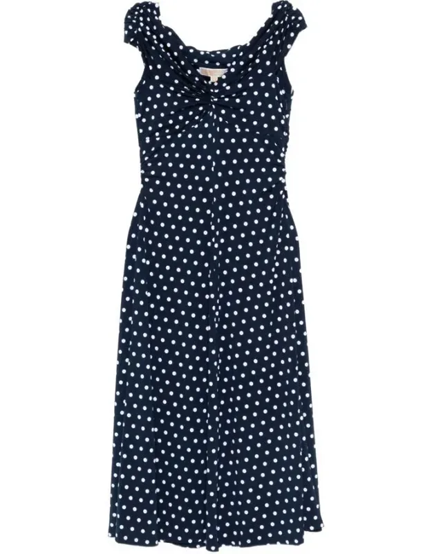 Dress With Gathered Detail, Sleeveless Midi-length