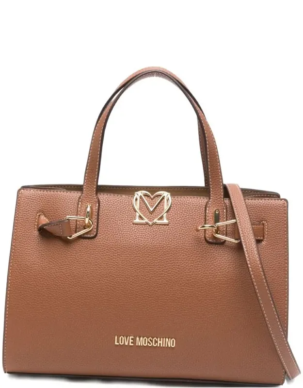 Bag With Gold-tone Hardware And Top Handle