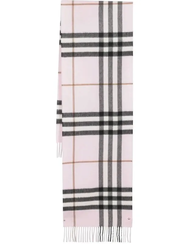 Check-pattern Cashmere Scarf