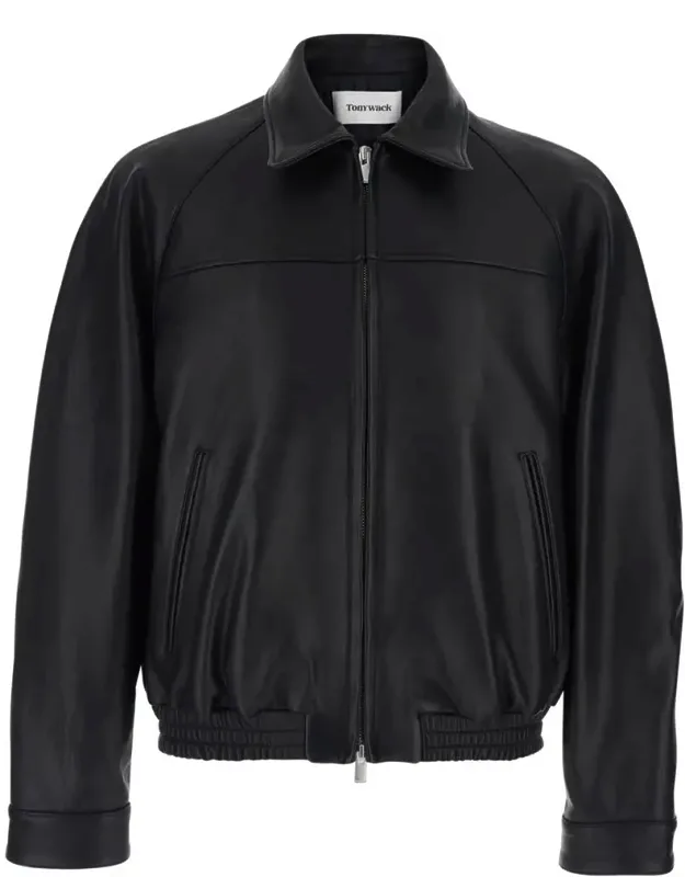 Vintage Lamb Leather Bomber Jacket