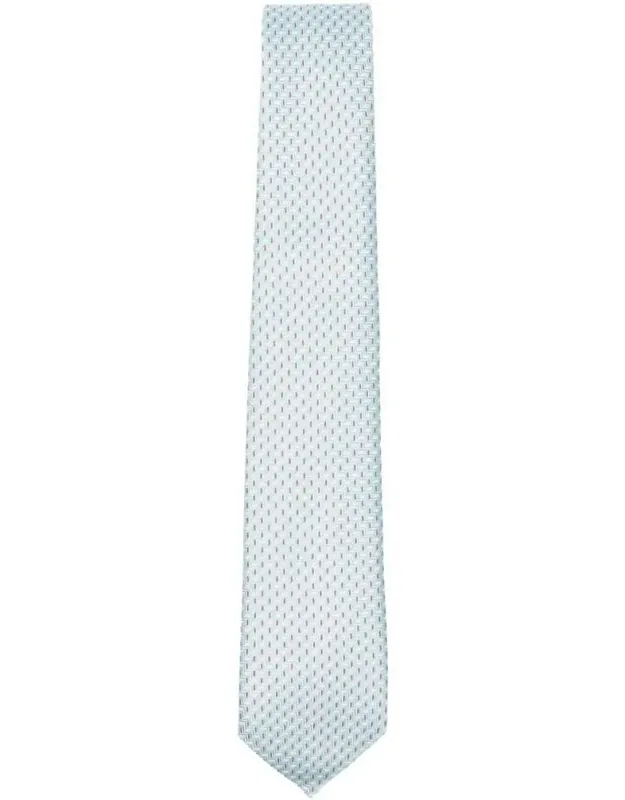 Geometric Pattern Silk Tie