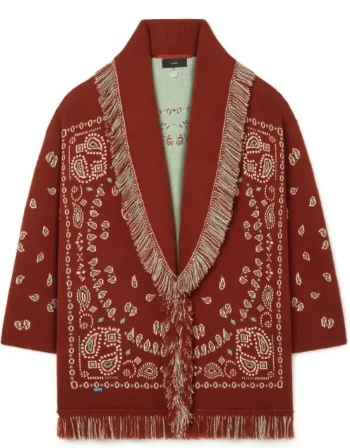 Bandana Jacquard Cardigan