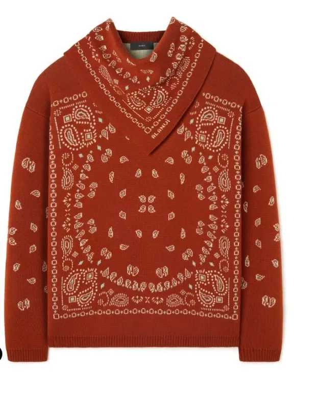 Bandana Jacquard Sweater