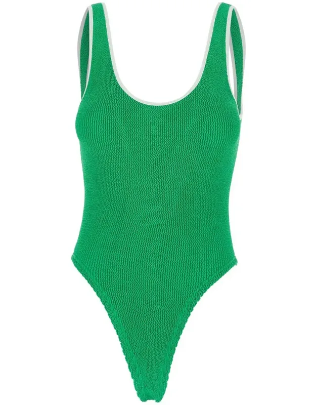 Faye Swimsuit With Contrasting Edges In Ribbed Fabric