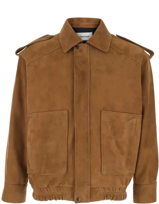 Suede Bomber Jacket