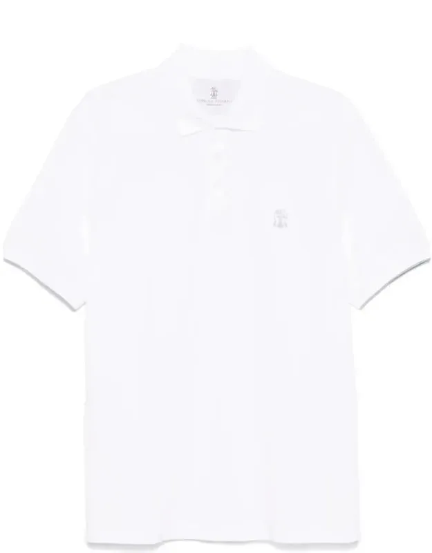 Cotton Pique Polo Shirt With Logo