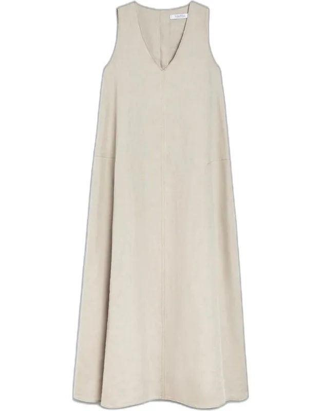 Flared Linen Dress