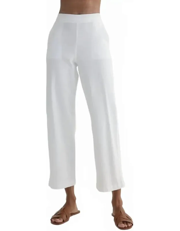 Clean Front Wide Leg Crop Jeans
