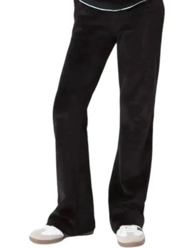 Velour Wide Leg Pants