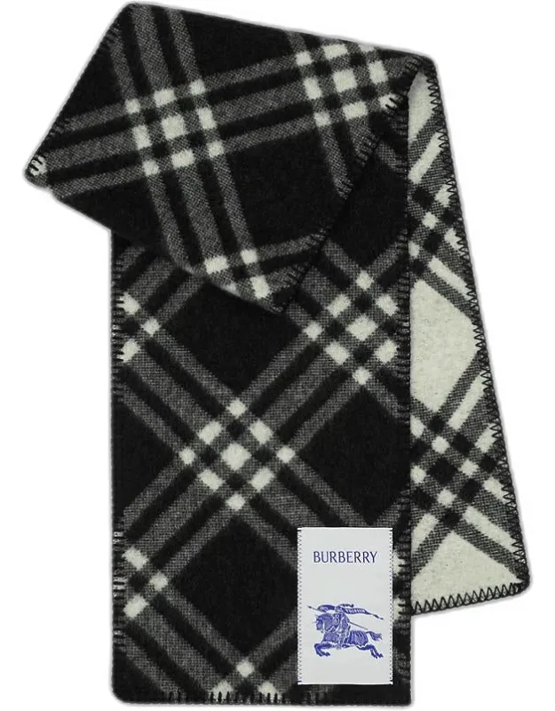 Check Wool Scarf