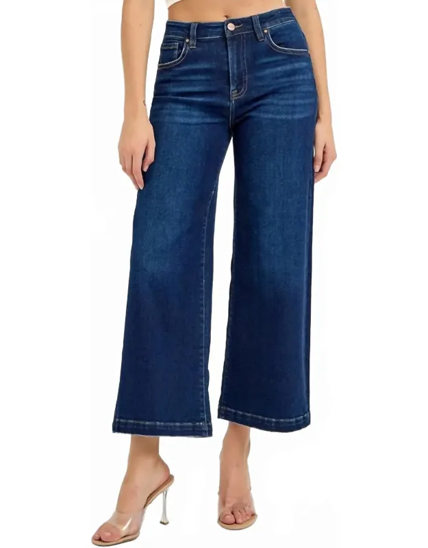 Lettie High Rise Crop Wide Jeans