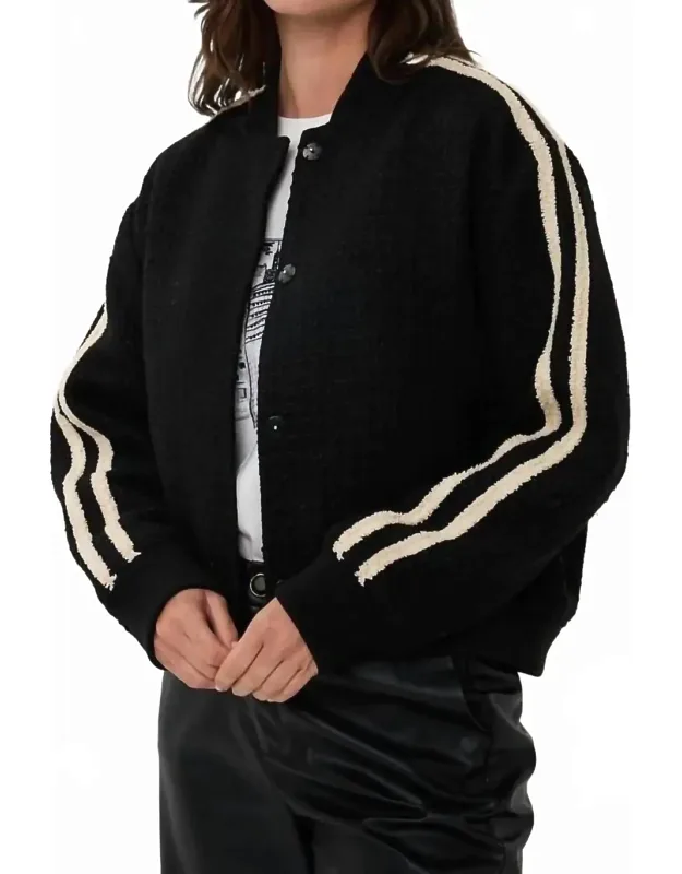 Round Neck Bomber Jacket