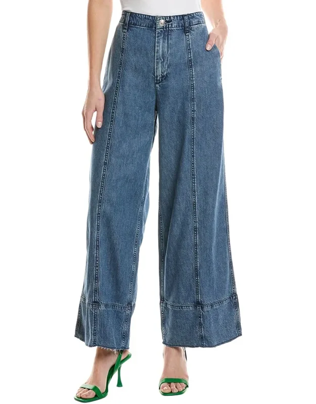Featherweight Cropped Palazzo Jeans