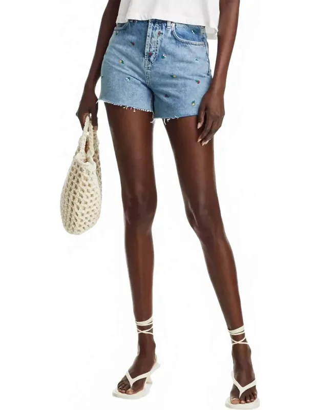 Zuma Distressed Jean Shorts