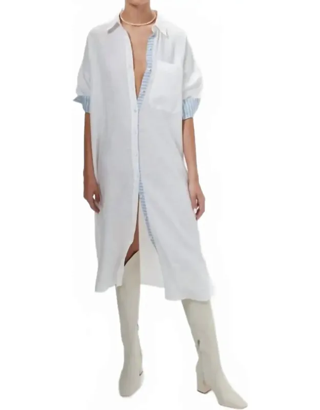 Island Linen Midi Dress