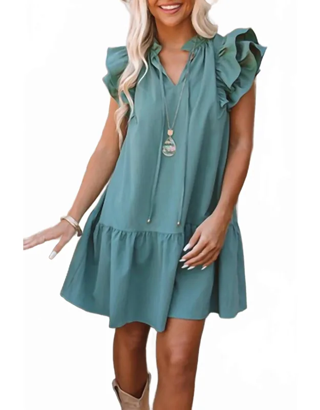 Ruffle Mini Dress