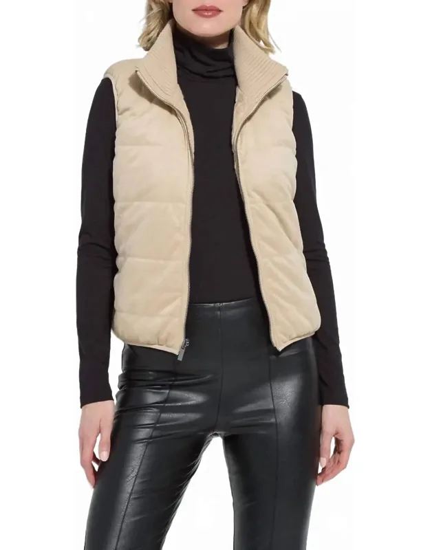 Reversible Puffer Sweater Vest