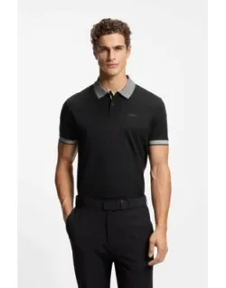 Polo Shirt In Stretch-cotton Piqué