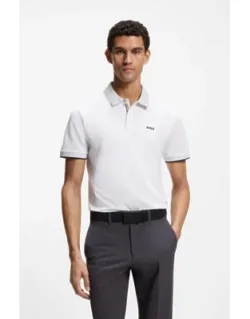 Polo Shirt In Stretch-cotton Piqué