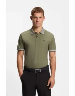 Polo Shirt In Stretch-cotton Piqué