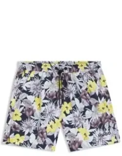 Quick-dry Swim Shorts With All-over Print