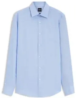 Slim-fit Linen-blend Twill Shirt