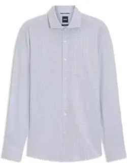 Boss Printed Slim-fit Shirt In Performance-stretch Jersey - Moisture Management, Flexible Stretch