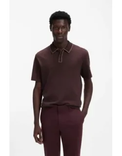 Cotton-jersey Polo Shirt With Contrast Edges