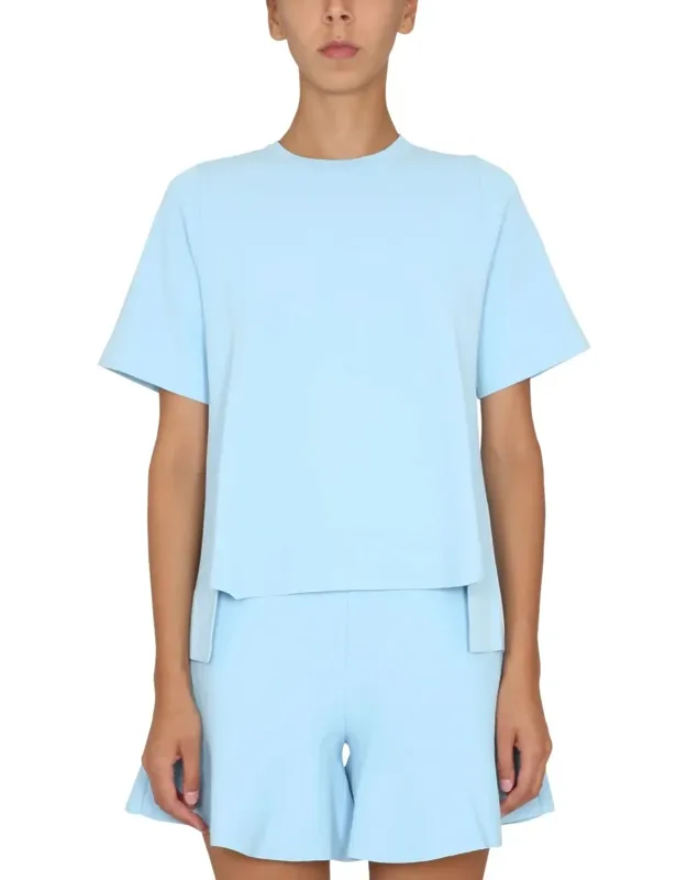 T-shirt With Asymmetrical Hemline