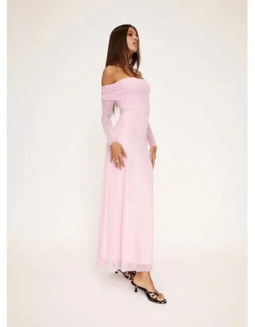 Emorissa Off Shoulder Long Sleeve Maxi Dress