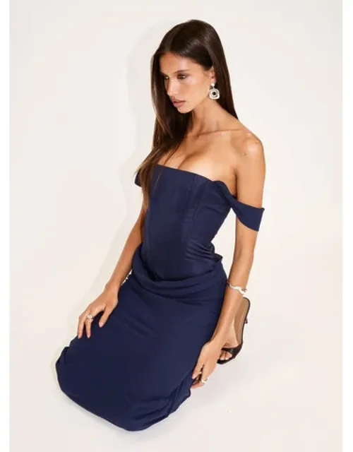 Off Shoulder Corset Maxi Dress