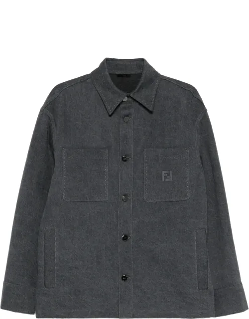 Logo-appliqué Shirt Jacket