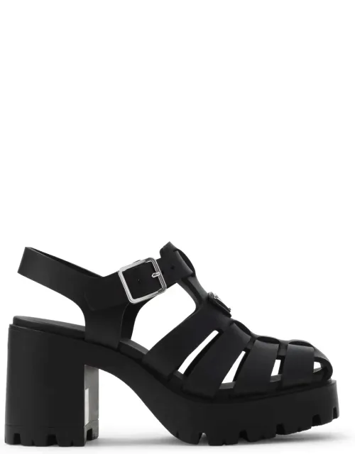 Sandals With Round Toe And Block Heel