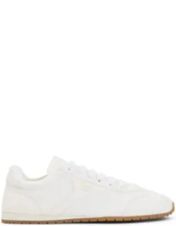 Sneakers With Round Toe And Lace-up Fastening