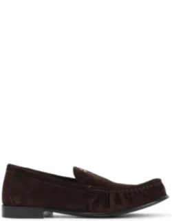 Loafers With Top Gold-tone Signature Logo