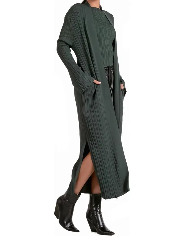 Ribbed Duster Cardigan