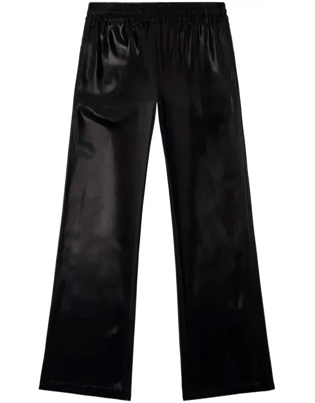 Trousers With Elasticated Waistband And Long Length