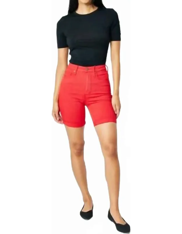 High Waist Tummy Control Bermuda Shorts