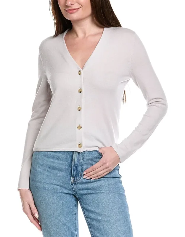 Slim Button Wool-blend Cardigan