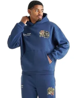 Floral Logo Fleece Pullover Hoodie
