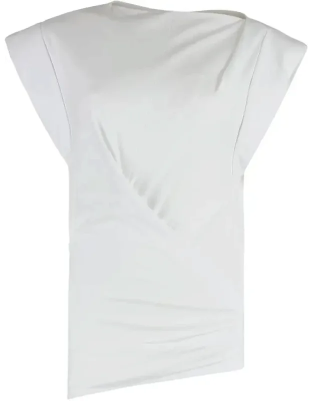 Draped Cotton T-shirt