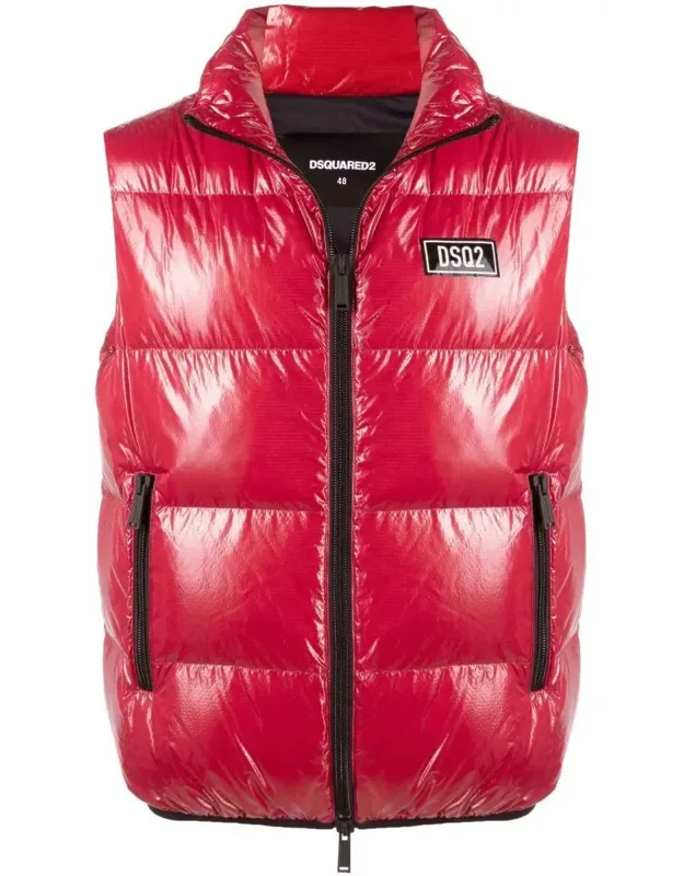 High-shine Padded Gilet