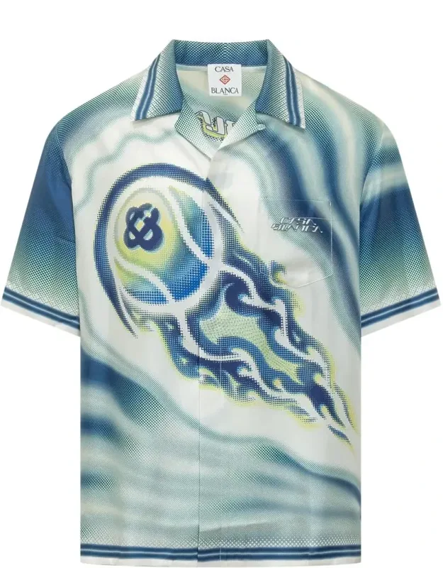 Flaming Tennis Shirt
